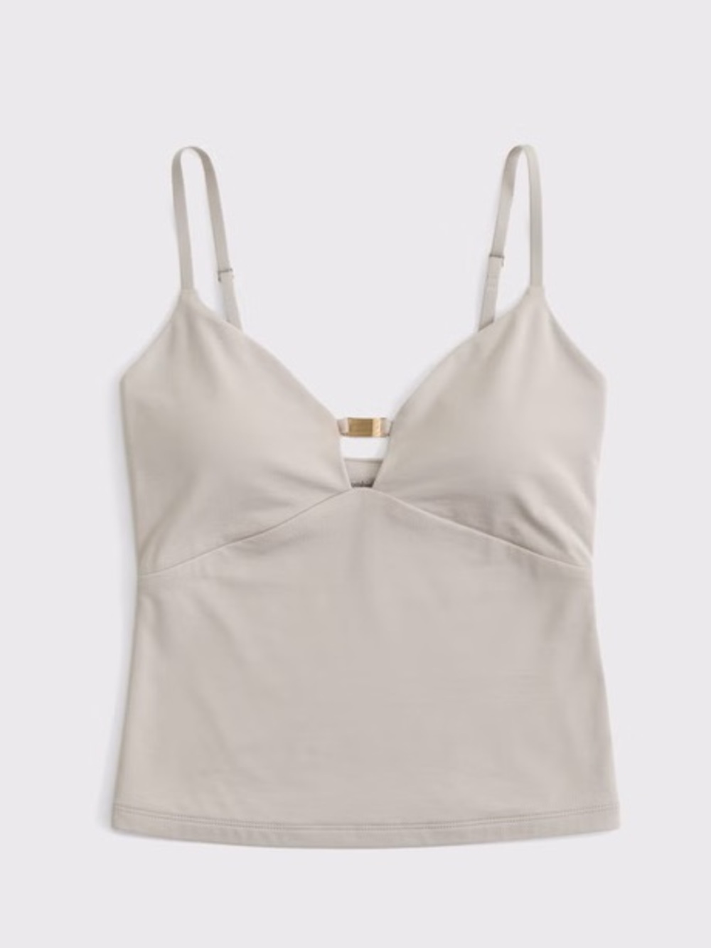 Abercrombie Bra Free Cutout Hardware Tank Top Medium Ash